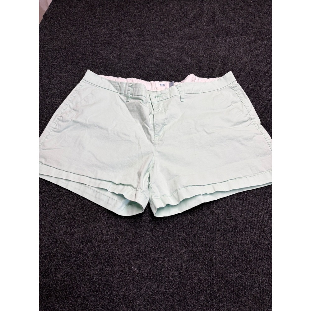 Old Navy Womens Mint Green Everyday Chino Shorts Size 16 Pastel Summer Casual